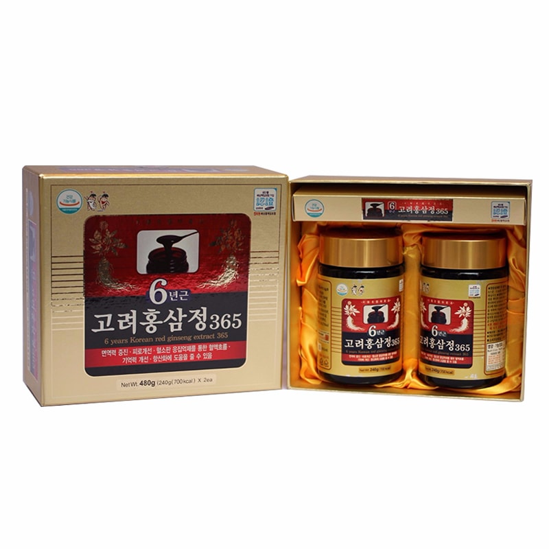 Cao Hồng Sâm 365 Hàn Quốc hộp 2 lọ x 240 gram