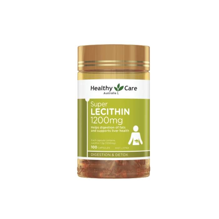 Viên Uống Mầm Đậu Nành Healthy Care Super lecithin 1200mg của Úc 100 viên