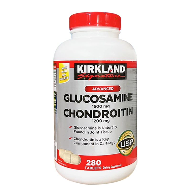 Viên Uống Bổ Xương Khớp Glucosamine 1500mg Chondroitin 1200mg Kirkland 280 viên