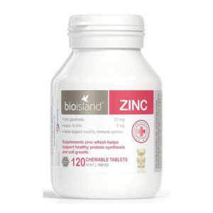 Viên kẽm nhai Zinc Bioisland của Úc 120 viên