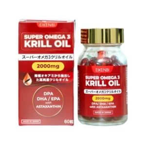 Viên Uống Dầu Nhuyễn Thể Super Omega 3 Krill Oil 2000mg Eikenbi [Hộp 60 viên]