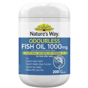 Viên Dầu Cá Nature’s Way Odourless Fish Oil 1000mg