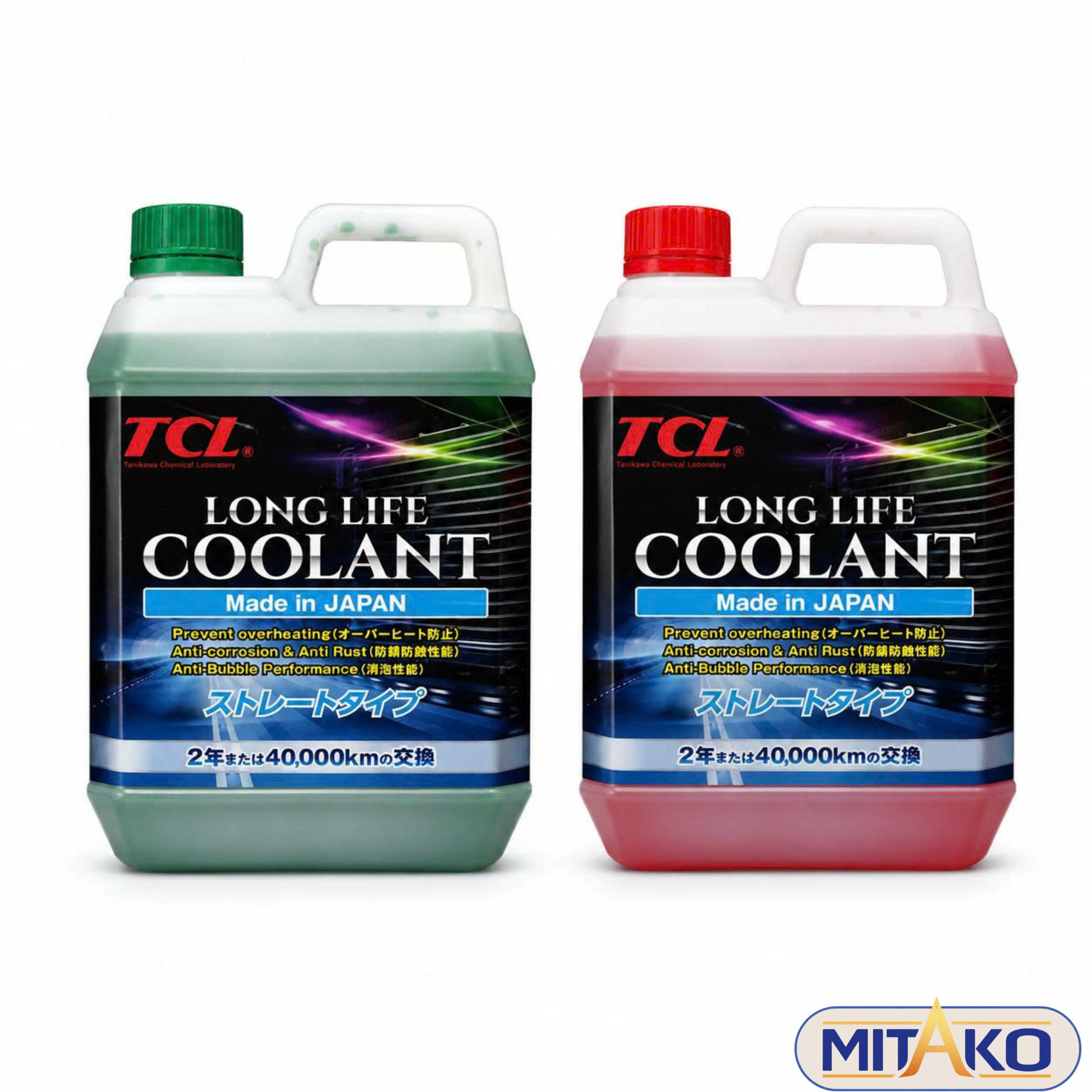 Nước làm mát động cơ TCL Coolant (Đỏ - Xanh lá)